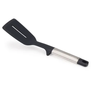 Joseph Joseph Elevate Silicone Slotted Turner, Silver / Black
