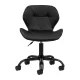 4Rico QS-06B Beauty Stool with Backrest, Black