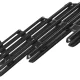 Universal Car Window Ventilation Guard for Pets, Black