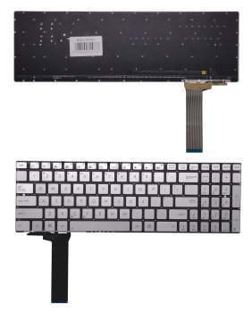 Keyboard ASUS N550J, US (silver)