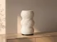 2-in-1 LED RGB Table Lamp with Flower Vase and Remote Control, Ecru