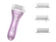 Electric Foot File with 3 Rollers and LCD Display, Pink