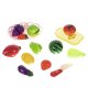 Kruzzel 00022576 Cutting Fruits and Vegetables Play Set in Basket, 23 Pieces
