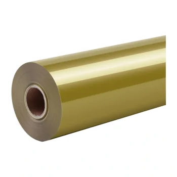 HTVRONT Glossy Self-Adhesive Film, 30.5 cm x 180 cm, Gold