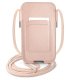 Guess Saffiano Strap 6.7\" Phone Bag Pink