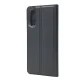 Sony Xperia 10 II Magnetic Leather Case Cover Card Holder, Black