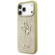 Guess iPhone 17 Pro Max Case Fixed Glitter Big 4G, Gold