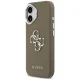 Guess Grained Big 4G Classic Logo Case for Apple iPhone 17, Brown