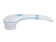 Electric Body Wash and Massage Brush, White/Blue