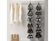 Hanging Shoe Organizer for Wardrobe, 12 Pairs, Black