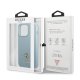 Guess Saffiano 4G Small Metal Logo vāciņš iPhone 13 / 13 Pro - Zils