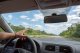 Wide-Angle Car Rearview Mirror with Suction Cup KX7655, Black
