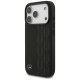 Mercedes iPhone 17 Pro Case Leather Laurel Leaves MagSafe, Black