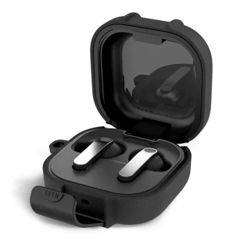 Tech-Protect Slim Hook Case for Samsung Galaxy Buds 4 / 4 Pro, Black