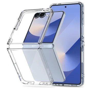 Tech-Protect FlexAir Hybrid Case for Samsung Galaxy Z Flip 7, Transparent