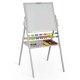 Ricokids Double-Sided Magnetic and Chalk Board for Kids, Grey