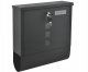 Galvanized Steel Letter Box with Newspaper Holder ModernHome, Anthracite