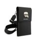 Karl Lagerfeld Metal Karl Head Phone Bag - Black