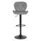 ModernHome Swivel Bar Stool with Adjustable Height and Footrest for Kitchen Counter, Gray