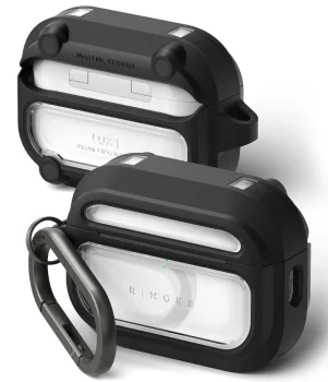 Ringke UX Magnetic Case for AirPods Pro 3, Black Clear