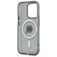 Karl Lagerfeld iPhone 15 Pro Case MagSafe IML Metal K. Head, Black