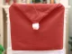 Christmas Chair Covers Santa Hat 6 Pcs Red