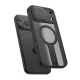 Tech-Protect Kevlar Aura MagSafe Case for iPhone 18 Pro / 17 Pro with Stand, Matte Black