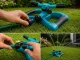 360° Rotating 3-Arm Garden Sprinkler, Green/Black
