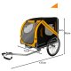 Large PURLOV Pet Bicycle Trailer for Dogs and Cats, Black