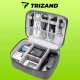 Trizand Cable and Charger Organizer (25x20x10 cm), Grey