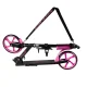 Kruzzel Spidoo 00025628 Foldable Kids City Scooter, Black/Pink