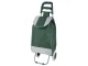 Foldable Shopping Trolley Bag on Wheels, Green
