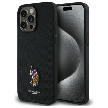 US Polo USHCP15XPEMK iPhone 15 Pro Max 6.7\" black/black Embroidered DH Color