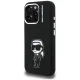 Karl Lagerfeld Silicone Karl Sketch MagSafe Case for iPhone 16 Pro Max, Black