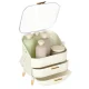 Cosmetic Organizer Storage Box with Drawers, White