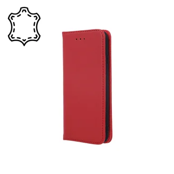 Apple iPhone 16 Pro Max 6.9'' Genuine Leather Wallet Phone Cover, Maroon