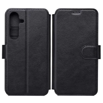 Smart Light Wallet Case for Motorola Moto E14 / G04 / G24, Black
