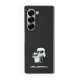 Karl Lagerfeld Saffiano Metal Pin vāciņš Samsung Galaxy Z Fold 6, melns
