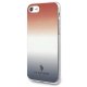 Apple iPhone 8 / 7 / SE (2020) (2022) 4.7\" US Polo Gradient Pattern Collection Case Cover (USHCI8TRDGRB), Blue / Red