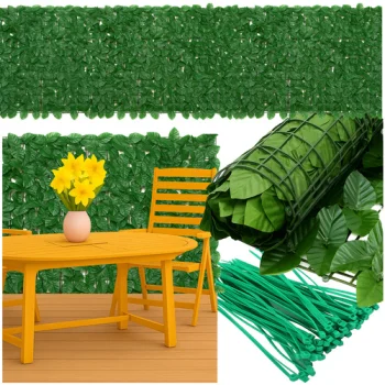 Gardlov Artificial Hedge for Balcony / Fence 5x0.5m, Green