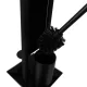 Toilet Paper Stand with Brush and Holder, Matte Black