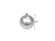 Shatterproof Christmas Tree Baubles Set 6cm, 36 pcs, Silver/White
