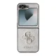 Guess Leather 4G Metal Logo Case for Samsung Galaxy Z Flip 6, Pink