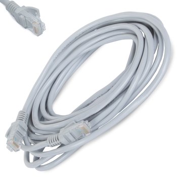 5m Cat5e LAN Ethernet Cable with RJ45 Connectors, Gray