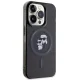 Karl Lagerfeld iPhone 15 Pro Case KC Glitter MagSafe, Black