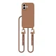 Tech-Protect iPhone 16 Case MagNecklace MagSafe with Lanyard, Brown