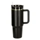 Thermal Mug with Straw and Handle, 1200ml, Black