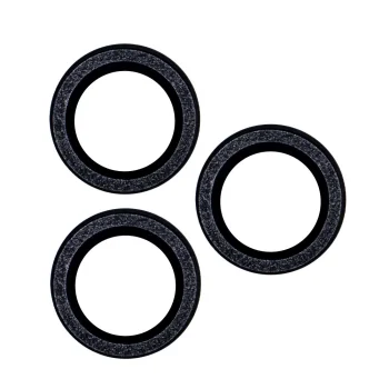 TFO Camera Lens Protector Set for iPhone 11 Pro, Black Glitter (2 pcs)