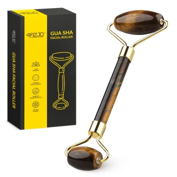 4FIZJO Natural Tiger's Eye Quartz Face Roller