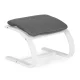Modernhome Rocking Chair with Footrest, Grey/White